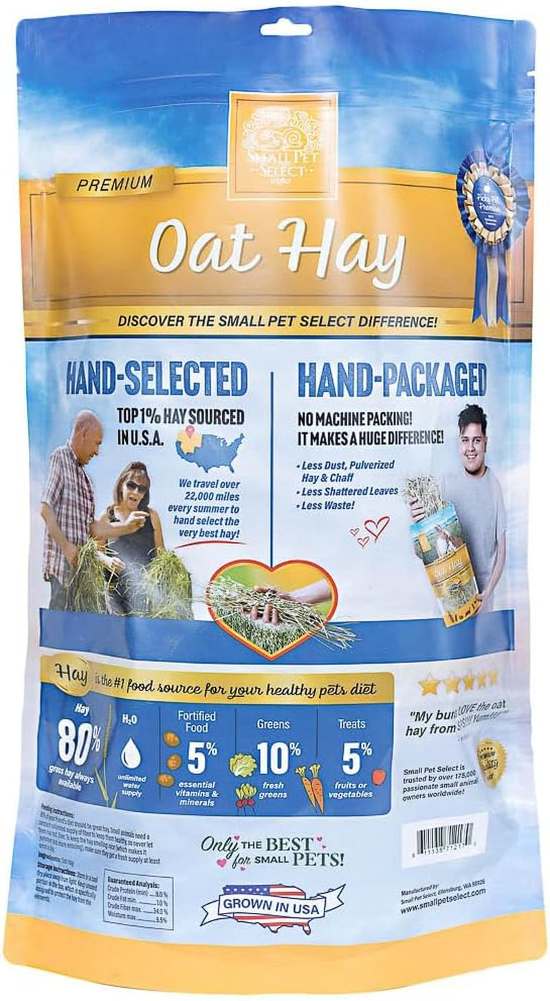 Oat Hay Pet Food, Delightful Treat for Rabbits, Guinea Pigs and Other Small Animals, Food Additive for Picky Eaters, 12 OZ