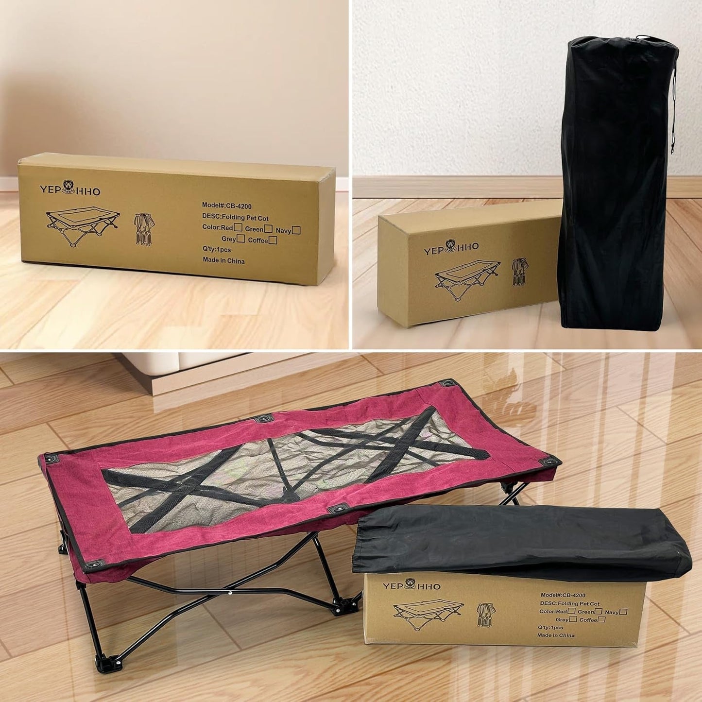 47 Inches Long Elevated Folding Pet Bed Cot Travel Portable Breathable Cooling Textilene Mesh Sleeping Dog Bed (47 Inch (Pack of 1), Red) - pet needs70535340476447 Inches Long Elevated Folding Pet Bed Cot Travel Portable Breathable Cooling Textilene Mesh Sleeping Dog Bed (47 Inch (Pack of 1), Red)pet needs