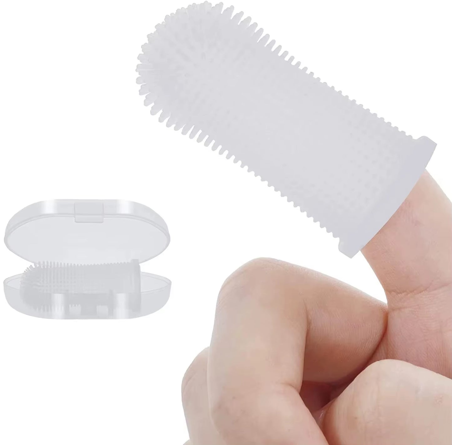 Super Soft Dog Toothbrushes Cleaning Finger Brush for Dog and Cat Grooming Nontoxic Teethbrush Dental Care Pet Products