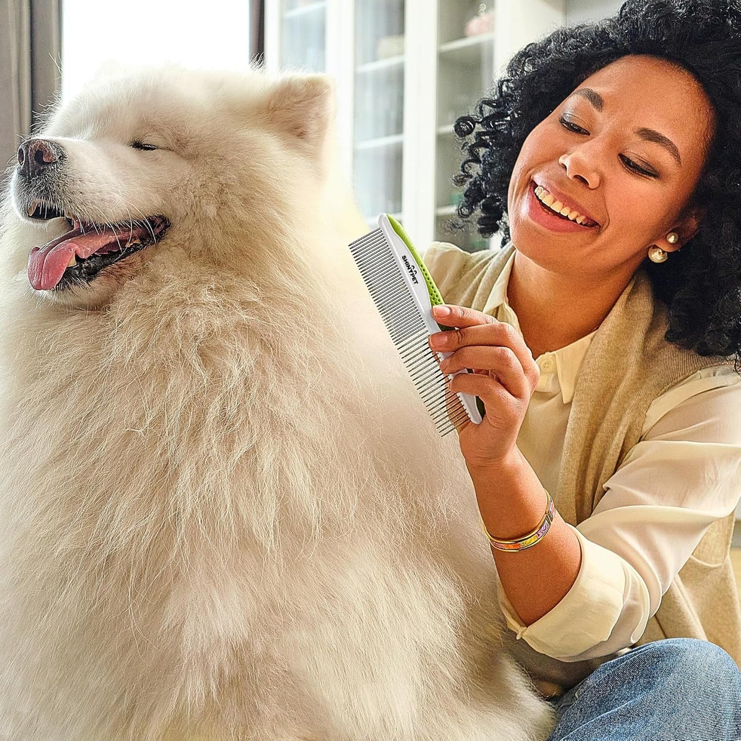 Dog & Cat Comb – Removes Tangles, Knots, and Matted Fur – Grooming Tool with Stainless Steel Teeth and Non - Slip Handle – Best Pet Hair Comb for Home Grooming Kit – Includes Ebook Guide - pet needs313039862809Dog & Cat Comb – Removes Tangles, Knots, and Matted Fur – Grooming Tool with Stainless Steel Teeth and Non - Slip Handle – Best Pet Hair Comb for Home Grooming Kit – Includes Ebook Guidepet needs