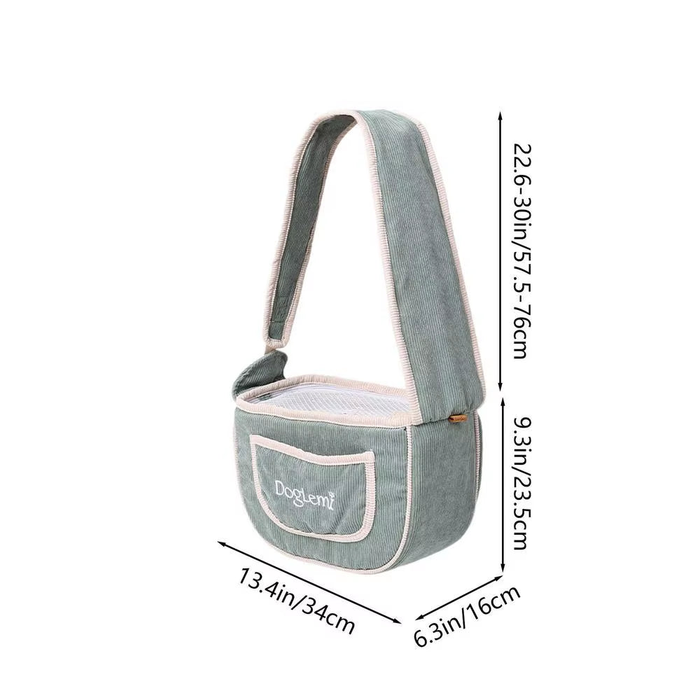 Puppy Sling Dog Outdoor Travel Carrying Carrier Breathable Single Comfort Tote Pouch Waterproof Crossbody Pet Shoulder Bag