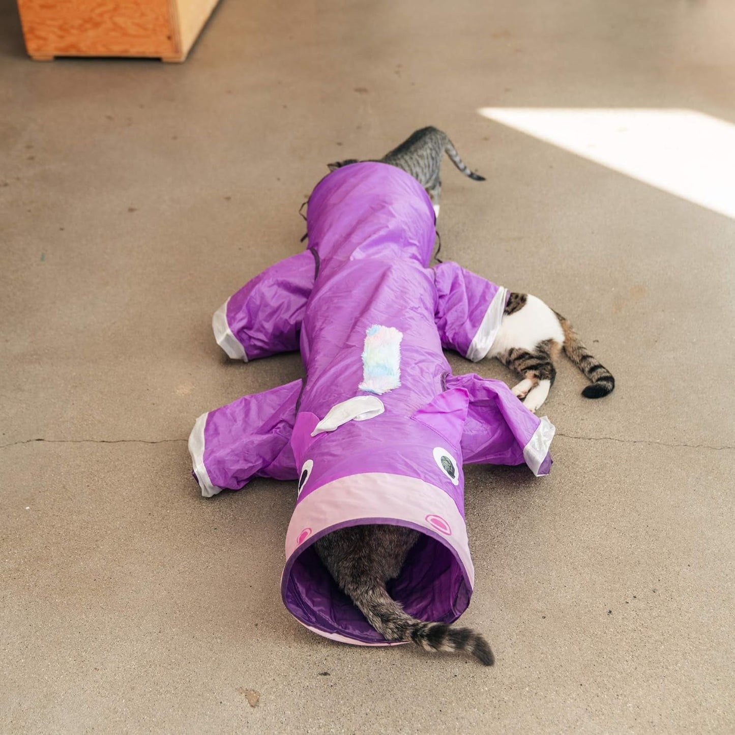 Magic Mewnicorn Multi Cat Tunnel Boredom Relief Toys with Crinkle Feather String for Dogs, Cats, Rabbits, Kittens and Guinea Pigs for Hiding Hunting and Resting - pet needs7445003037050Magic Mewnicorn Multi Cat Tunnel Boredom Relief Toys with Crinkle Feather String for Dogs, Cats, Rabbits, Kittens and Guinea Pigs for Hiding Hunting and RestingMagic Mewnicornpet needs