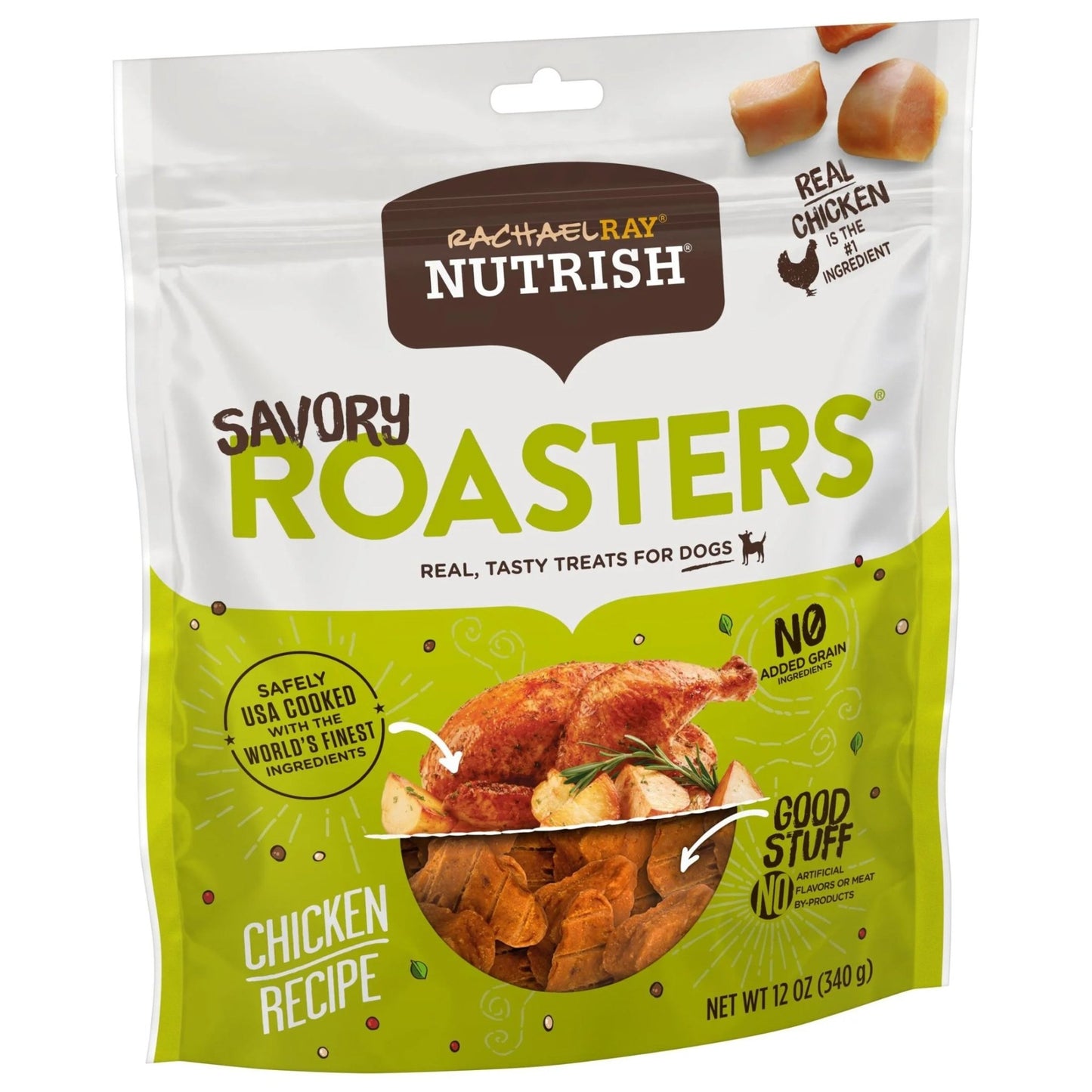 Rachael Ray Savory Roasters Dog Treats, Chicken Recipe, 12 - Ounce Pouch - pet needs7445005026038Rachael Ray Savory Roasters Dog Treats, Chicken Recipe, 12 - Ounce PouchChicken11pet needs