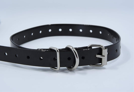 Replacement ¾” Dog Collar Strap Bands with Double Buckle Loop Training for All Brands of Pet Shock Bark E Collars and Fences.