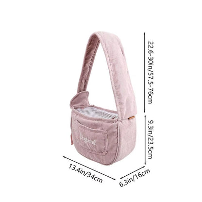 Puppy Sling Dog Outdoor Travel Carrying Carrier Breathable Single Comfort Tote Pouch Waterproof Crossbody Pet Shoulder Bag