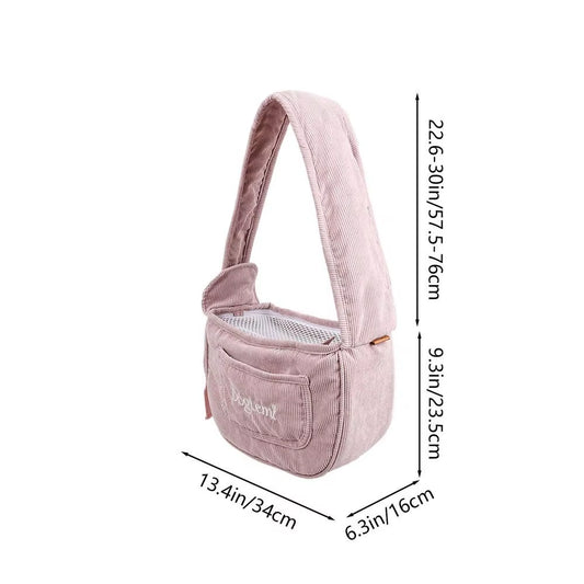 Puppy Sling Dog Outdoor Travel Carrying Carrier Breathable Single Comfort Tote Pouch Waterproof Crossbody Pet Shoulder Bag