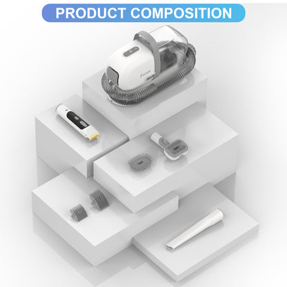 14Kpa Dog Grooming Kit & Vacuum, 2.5L Pet Hair Vacuum Suction 99% Pet Hair,3 Modes Suction Dog Grooming Clipper Kit,5 Pet Groomer Tools,Low Noise Pet Shedding Vacuum for Dogs Cats,White - pet needs74475922767614Kpa Dog Grooming Kit & Vacuum, 2.5L Pet Hair Vacuum Suction 99% Pet Hair,3 Modes Suction Dog Grooming Clipper Kit,5 Pet Groomer Tools,Low Noise Pet Shedding Vacuum for Dogs Cats,Whitepet needs