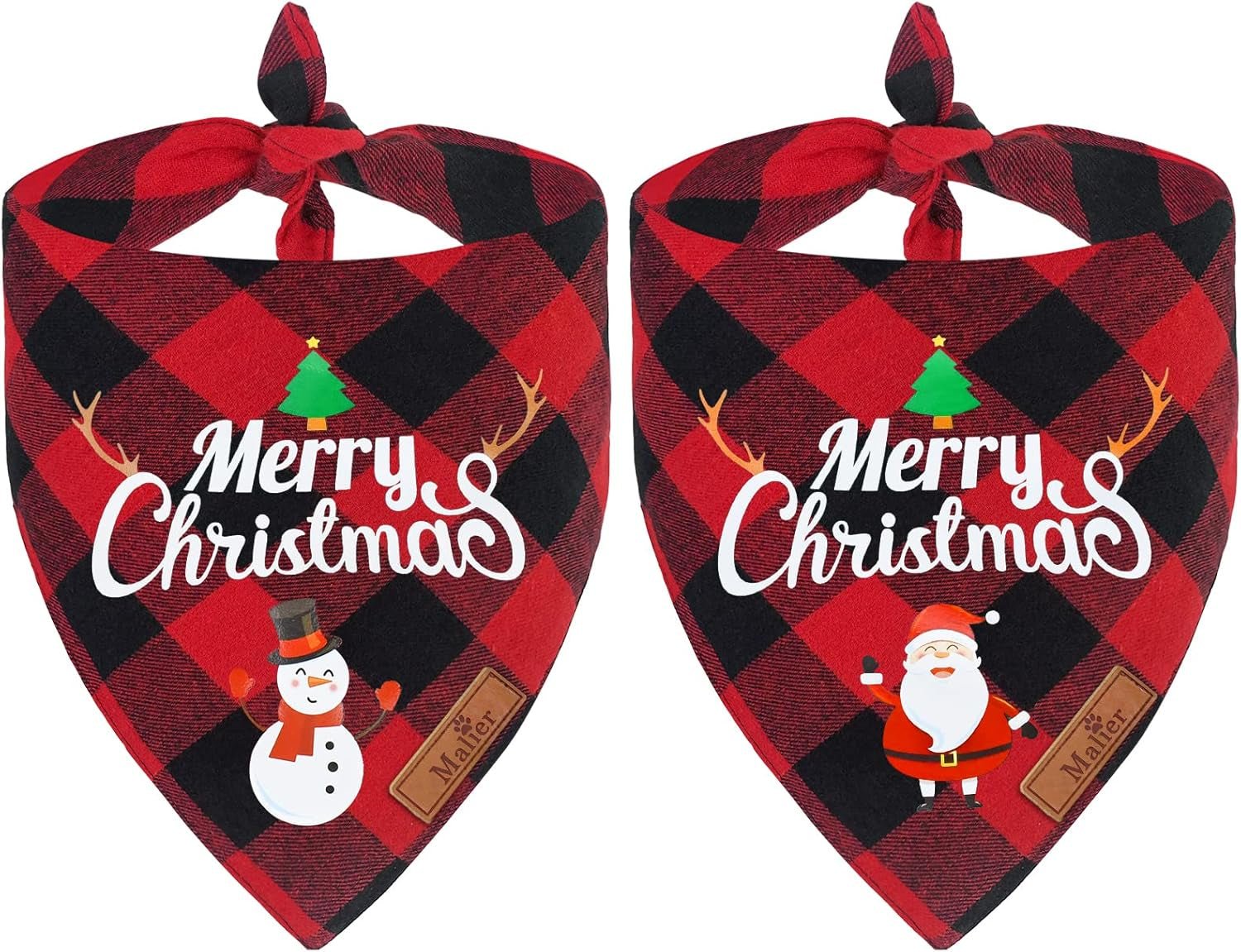 2 Pack Dog Bandanas Christmas Classic Buffalo Plaid Dog Bandana Dog Scarf Triangle Bibs Kerchief Merry Christmas Pet Costume for Small Medium Large Dogs Cats Pets (Christmas 4, Large) - pet needs74450268798592 Pack Dog Bandanas Christmas Classic Buffalo Plaid Dog Bandana Dog Scarf Triangle Bibs Kerchief Merry Christmas Pet Costume for Small Medium Large Dogs Cats Pets (Christmas 4, Large)Christmas 4LargeLargepet needs