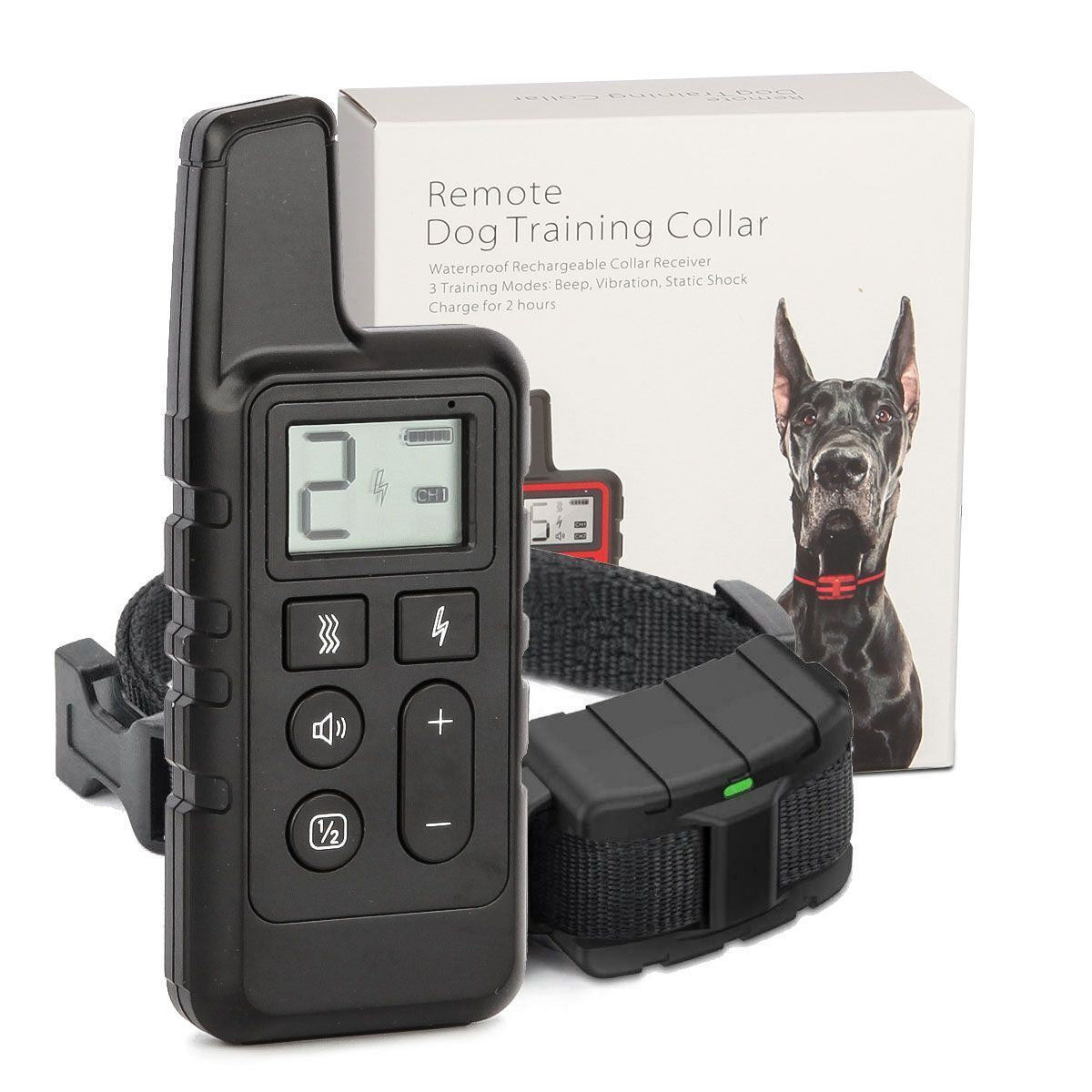 2700 FT Remote Dog Shock Training Collar Rechargeable Waterproof Pet Trainer - pet needs3130420570252700 FT Remote Dog Shock Training Collar Rechargeable Waterproof Pet TrainerBlackpet needs