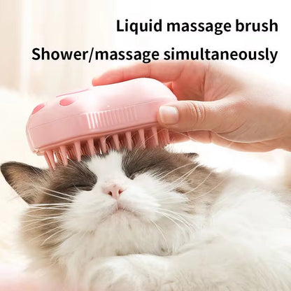 3 in 1 Pet Brush Cat Steam Brush Comb Dog Brush Electric Spray Cat Hair Brushes Massage Pet Grooming Hair Removal Combs - pet needs7260847856323 in 1 Pet Brush Cat Steam Brush Comb Dog Brush Electric Spray Cat Hair Brushes Massage Pet Grooming Hair Removal CombsCoffee Handlepet needs