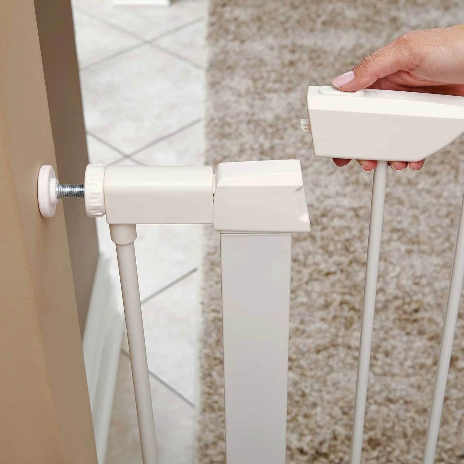 39" White Steel Pet Gate - pet needs31304163663439" White Steel Pet Gate39 InWhiteWhitepet needs