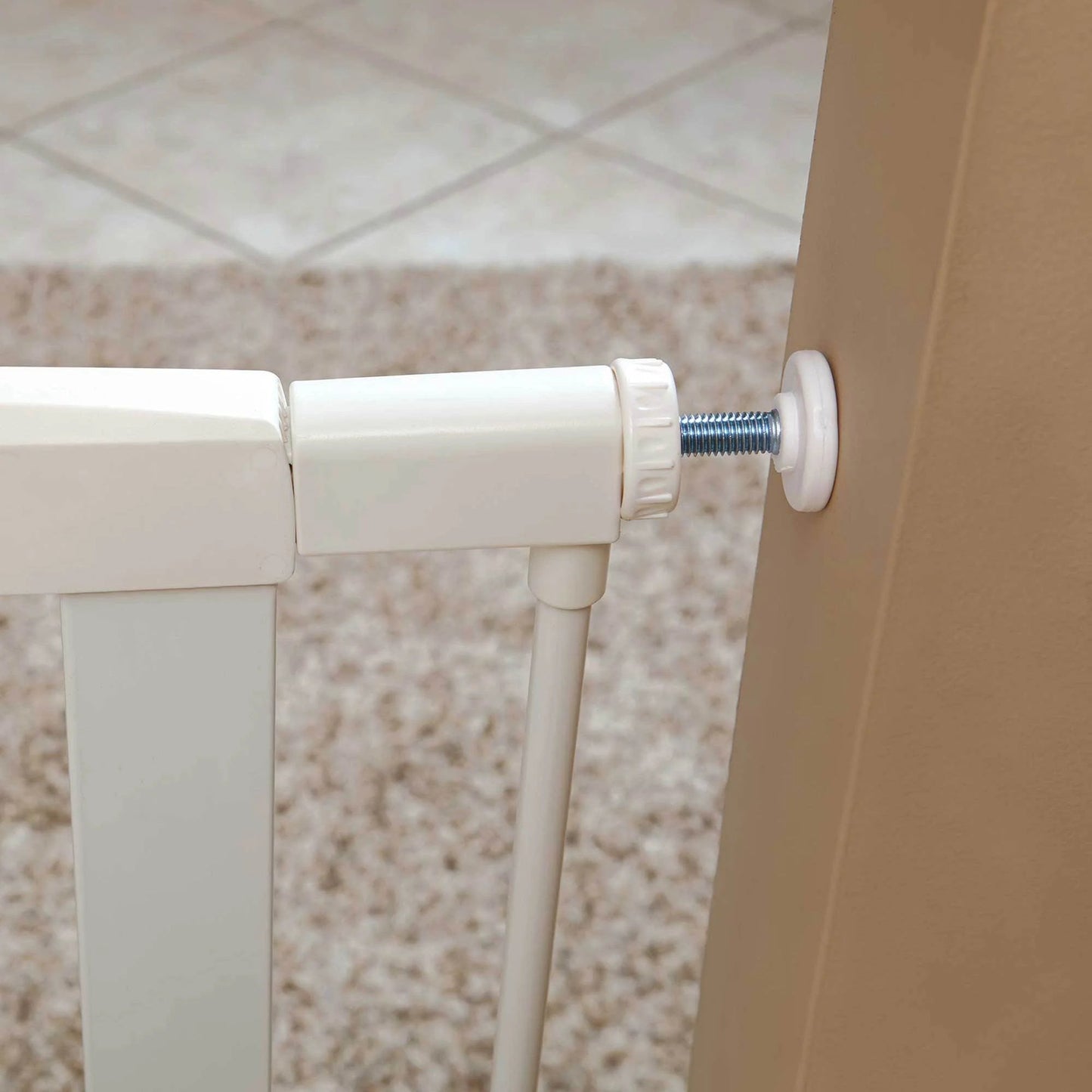 39" White Steel Pet Gate - pet needs31304163663439" White Steel Pet Gate39 InWhiteWhitepet needs