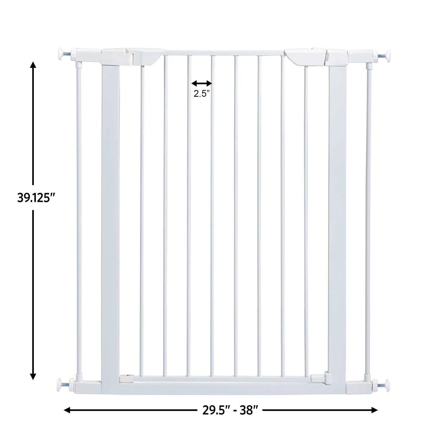 39" White Steel Pet Gate - pet needs31304163663439" White Steel Pet Gate39 InWhiteWhitepet needs