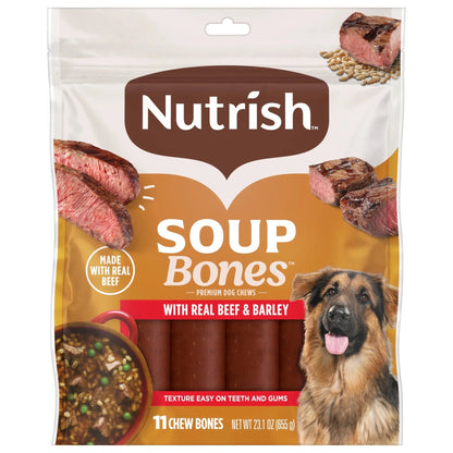 (4 Pack) Soup Bones Premium Dog Chews with Real Beef and Barley, 11 Chews (Rachael Ray) - pet needs313047683656(4 Pack) Soup Bones Premium Dog Chews with Real Beef and Barley, 11 Chews (Rachael Ray)4pet needs