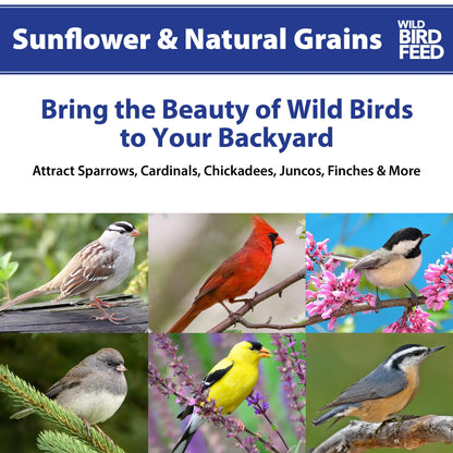 (5 Pack)  Sunflower & Natural Grains Wild Bird Feed, 5 Lb