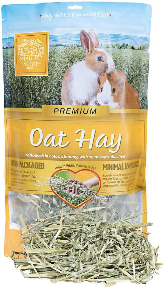 Oat Hay Pet Food, Delightful Treat for Rabbits, Guinea Pigs and Other Small Animals, Food Additive for Picky Eaters, 12 OZ