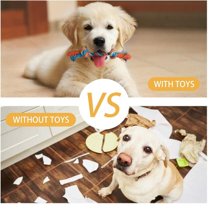 7 Pack Small Dog Toys, Puppy Teething Toys, Durable Ropes Chew Toys, Cute Calf Squeaky Dog Toys, Non - Toxic and Safe - pet needs74450441891457 Pack Small Dog Toys, Puppy Teething Toys, Durable Ropes Chew Toys, Cute Calf Squeaky Dog Toys, Non - Toxic and SafeCowpet needs