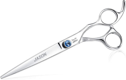 7" Straight Dog Grooming Scissors, Ergonomic Pets Grooming Shears, Premium Cats Trimming Kit with Offset Handle and Jewelled Screw, Sharp, Comfortable - pet needs7053535429167" Straight Dog Grooming Scissors, Ergonomic Pets Grooming Shears, Premium Cats Trimming Kit with Offset Handle and Jewelled Screw, Sharp, ComfortableStraight7.0"7.0"pet needs