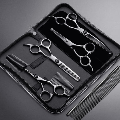 7Inch Professional 4CR Stainless Steel 6 in 1 Grooming Scissors for Dogs with Safety round Tip, Heavy Duty Titanium Coated Pet Grooming Scissor for Dogs, Cats and Other Animals - pet needs7111818808237Inch Professional 4CR Stainless Steel 6 in 1 Grooming Scissors for Dogs with Safety round Tip, Heavy Duty Titanium Coated Pet Grooming Scissor for Dogs, Cats and Other Animals7Inch Round Tip 6 In 1 Professionalpet needs
