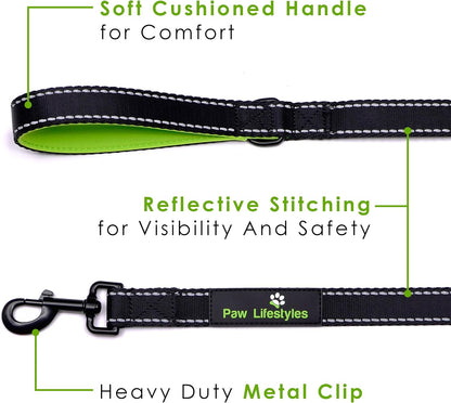 Extra Heavy Duty Dog Leash - 6Ft Long - 3Mm Thick, Soft Padded Handle for Comfort - Perfect Leashes for Medium and Large Dogs