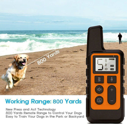 2700 FT Remote Dog Shock Training Collar Rechargeable Waterproof Pet Trainer