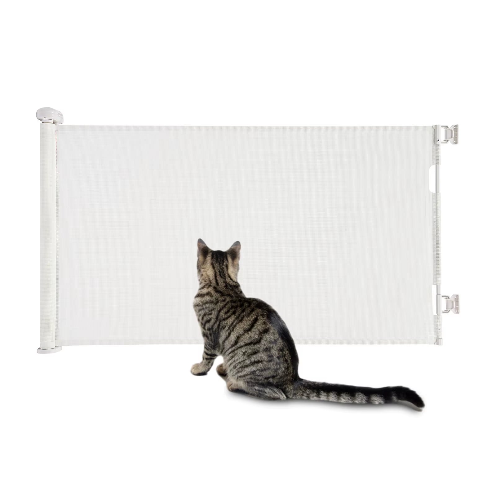 Adjustable Temperature Pet Gate Retractable Baby Gate Pet Gate for Stairs, Corridors, Bedrooms - pet needs313048947924Adjustable Temperature Pet Gate Retractable Baby Gate Pet Gate for Stairs, Corridors, BedroomsWhitepet needs