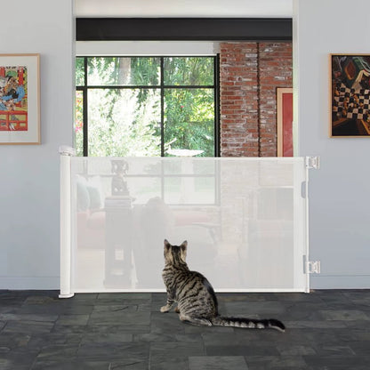 Adjustable Temperature Pet Gate Retractable Baby Gate Pet Gate for Stairs, Corridors, Bedrooms - pet needs313048947924Adjustable Temperature Pet Gate Retractable Baby Gate Pet Gate for Stairs, Corridors, BedroomsWhitepet needs