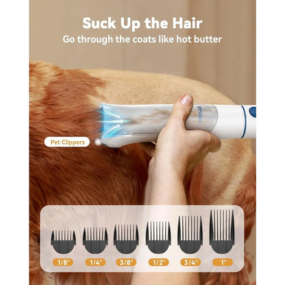 BM1 Dog Grooming Vacuum for Shedding & Drying Trimming Pet Hair, 8 in 1 Pet Grooming Vacuum & Dryer, Low Noise Pet Vacuum, Dog Grooming Kit with 7 Levels Blow Temperature & 1.5L Dust Cup - pet needs313089452432BM1 Dog Grooming Vacuum for Shedding & Drying Trimming Pet Hair, 8 in 1 Pet Grooming Vacuum & Dryer, Low Noise Pet Vacuum, Dog Grooming Kit with 7 Levels Blow Temperature & 1.5L Dust CupDog Grooming Kitpet needs