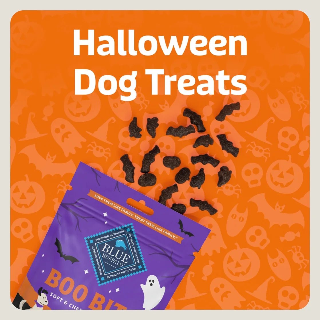 Boo Bits Soft & Chewy Halloween Dog Treats, Tasty Chicken Recipe, 4.5 - Oz Bag - pet needs711181193183Boo Bits Soft & Chewy Halloween Dog Treats, Tasty Chicken Recipe, 4.5 - Oz Bag1pet needs