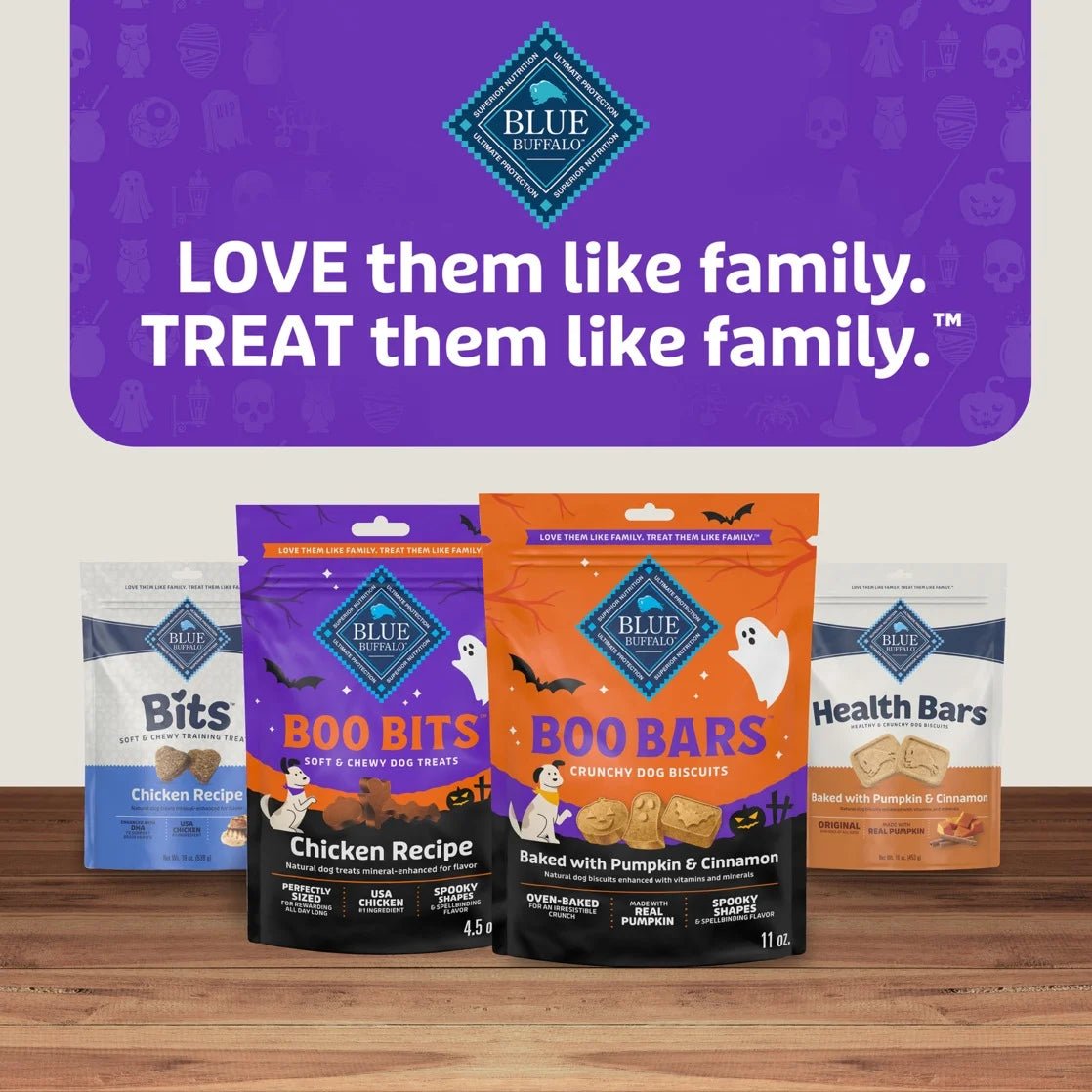 Boo Bits Soft & Chewy Halloween Dog Treats, Tasty Chicken Recipe, 4.5 - Oz Bag - pet needs711181193183Boo Bits Soft & Chewy Halloween Dog Treats, Tasty Chicken Recipe, 4.5 - Oz Bag1pet needs