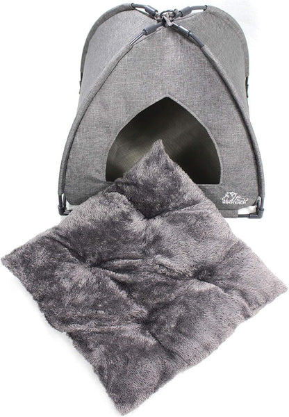 Cat Beds for Indoor Cats,Covered Cat Cave Bed with Removable Washable Pillow,Warming Cat Cave Bed Kitten Beds Small Pets Bed for Indoor Cats (18.5'' X 18.5'' X 15.8'', Grey) - pet needs726084858725Cat Beds for Indoor Cats,Covered Cat Cave Bed with Removable Washable Pillow,Warming Cat Cave Bed Kitten Beds Small Pets Bed for Indoor Cats (18.5'' X 18.5'' X 15.8'', Grey)Greypet needs