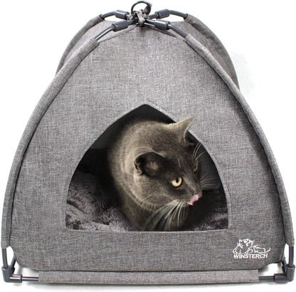 Cat Beds for Indoor Cats,Covered Cat Cave Bed with Removable Washable Pillow,Warming Cat Cave Bed Kitten Beds Small Pets Bed for Indoor Cats (18.5'' X 18.5'' X 15.8'', Grey) - pet needs726084858725Cat Beds for Indoor Cats,Covered Cat Cave Bed with Removable Washable Pillow,Warming Cat Cave Bed Kitten Beds Small Pets Bed for Indoor Cats (18.5'' X 18.5'' X 15.8'', Grey)Greypet needs