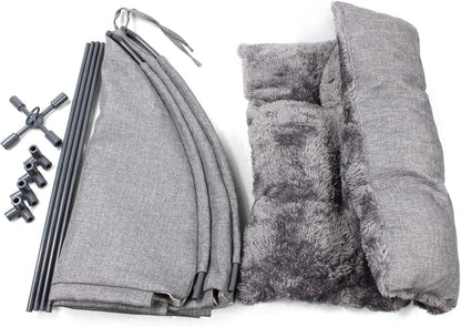 Cat Beds for Indoor Cats,Covered Cat Cave Bed with Removable Washable Pillow,Warming Cat Cave Bed Kitten Beds Small Pets Bed for Indoor Cats (18.5'' X 18.5'' X 15.8'', Grey) - pet needs726084858725Cat Beds for Indoor Cats,Covered Cat Cave Bed with Removable Washable Pillow,Warming Cat Cave Bed Kitten Beds Small Pets Bed for Indoor Cats (18.5'' X 18.5'' X 15.8'', Grey)Greypet needs