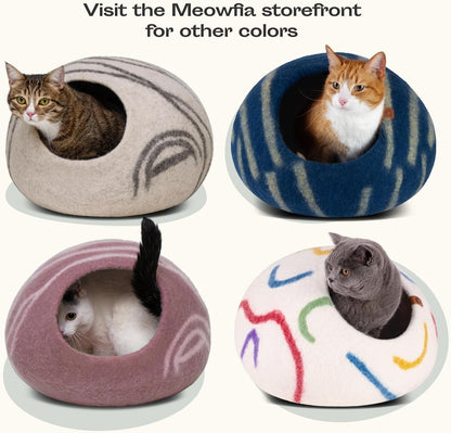 Cat Cave – Premium Felt Cat Bed for Indoor Cats, Handmade 100% Merino Wool (Light Grey, Large) - pet needs7445007174195Cat Cave – Premium Felt Cat Bed for Indoor Cats, Handmade 100% Merino Wool (Light Grey, Large)Light GreyLargeLargepet needs