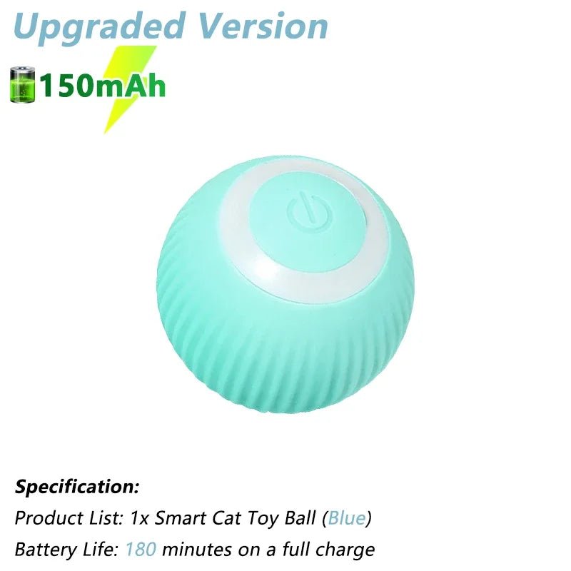 Cat Interactive Ball Electric Automatic Rolling Ball Smart Toys for Cats Smart Cat Toy Rotating Ball Cat Game Accessories - pet needs313040782714Cat Interactive Ball Electric Automatic Rolling Ball Smart Toys for Cats Smart Cat Toy Rotating Ball Cat Game Accessories1Pc Blue 150MahFood Grade SiliconeFood Grade Siliconepet needs