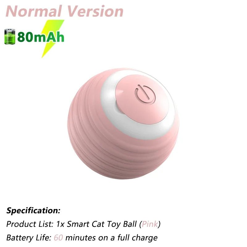 Cat Interactive Ball Electric Automatic Rolling Ball Smart Toys for Cats Smart Cat Toy Rotating Ball Cat Game Accessories - pet needs744759460783Cat Interactive Ball Electric Automatic Rolling Ball Smart Toys for Cats Smart Cat Toy Rotating Ball Cat Game Accessories1Pc Pink 80MahFood Grade SiliconeFood Grade Siliconepet needs