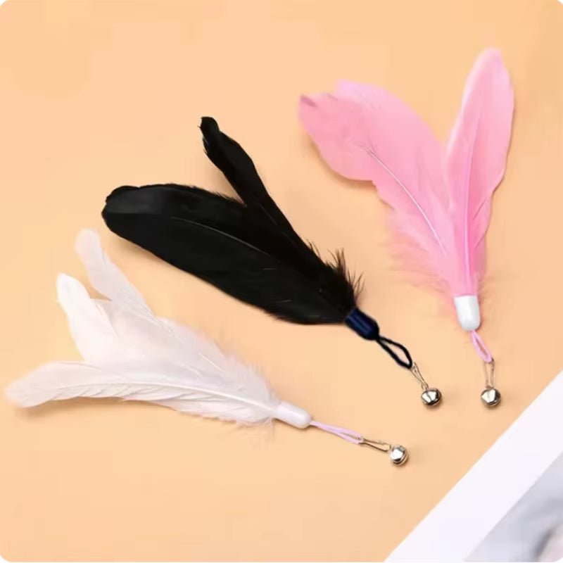 Cat Toy Feather Stick Interactive Toy Super Suction Kitten Toy Cup Removable 2 Feather Replacement Cat Accessories - pet needs744759130402Cat Toy Feather Stick Interactive Toy Super Suction Kitten Toy Cup Removable 2 Feather Replacement Cat AccessoriesNo Suction Cup2Pcs Random Feathers2Pcs Random Featherspet needs