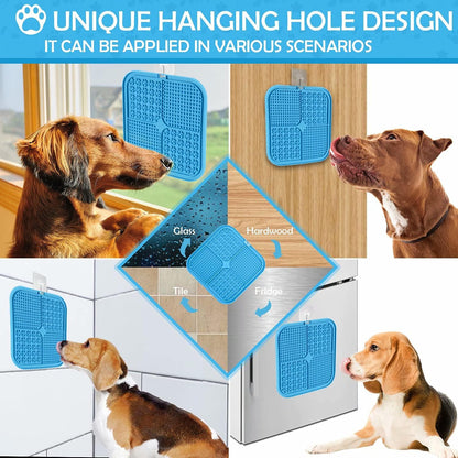 Dog Slow Feeders Helps Reduce Boredom & Anxiety丨Feeder Mat for Yogurt or Peanut Butter丨Dog Puzzle Toy Alternative to a Slow Feeder Dog Bowl丨Interactive Dog Toy Help for Nail Trimming丨Bathing