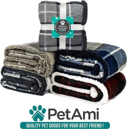 Dog Blanket for Bed, XL Pet Blanket Large Dogs, Fleece Furniture Couch Cover Protector Sofa Car Crate Kennel, Soft Sherpa Cat Throw Plush Reversible Washable, Twin 60X80 Plaid Navy Blue - pet needs705353556661Dog Blanket for Bed, XL Pet Blanket Large Dogs, Fleece Furniture Couch Cover Protector Sofa Car Crate Kennel, Soft Sherpa Cat Throw Plush Reversible Washable, Twin 60X80 Plaid Navy BluePlaid NavyX - Large - 80 X 60 InchesX - Large - 80 X 60 Inchespet needs