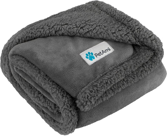 Dog Blanket for Bed, XL Pet Blanket Large Dogs, Fleece Furniture Couch Cover Protector Sofa Car Crate Kennel, Soft Sherpa Cat Throw Plush Reversible Washable, Twin 60X80 Solid Dark Gray - pet needs313033424430Dog Blanket for Bed, XL Pet Blanket Large Dogs, Fleece Furniture Couch Cover Protector Sofa Car Crate Kennel, Soft Sherpa Cat Throw Plush Reversible Washable, Twin 60X80 Solid Dark GrayGray/Gray SherpaX - Large - 80 X 60 InchesX - Large - 80 X 60 Inchespet needs