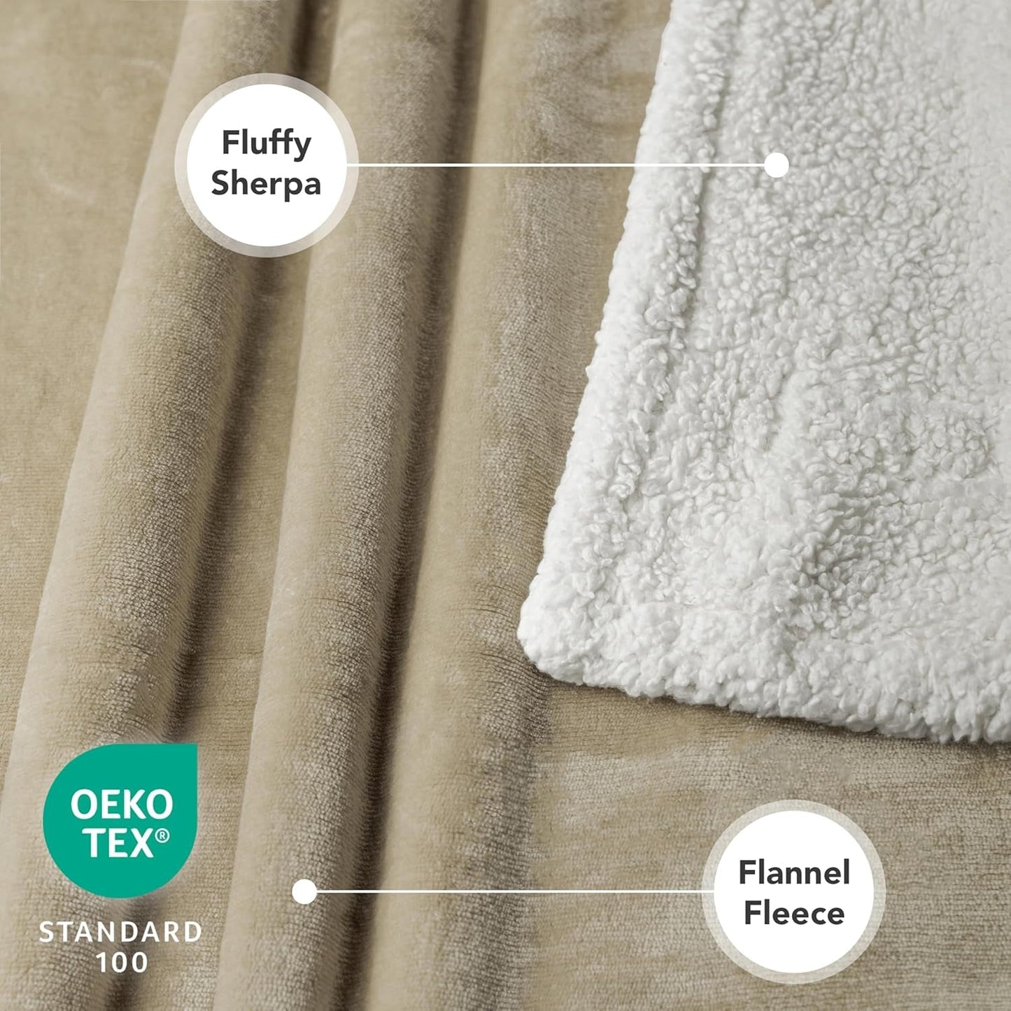 Dog Blanket for Bed, XL Pet Blanket Large Dogs, Fleece Furniture Couch Cover Protector Sofa Car Crate Kennel, Soft Sherpa Cat Throw Plush Reversible Washable, Twin 60X80 Taupe - pet needs7445024355362Dog Blanket for Bed, XL Pet Blanket Large Dogs, Fleece Furniture Couch Cover Protector Sofa Car Crate Kennel, Soft Sherpa Cat Throw Plush Reversible Washable, Twin 60X80 TaupeTaupeX - Large - 80 X 60 InchesX - Large - 80 X 60 Inchespet needs