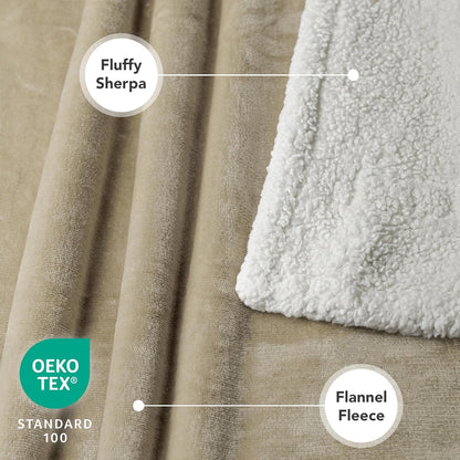 Dog Blanket for Bed, XL Pet Blanket Large Dogs, Fleece Furniture Couch Cover Protector Sofa Car Crate Kennel, Soft Sherpa Cat Throw Plush Reversible Washable, Twin 60X80 Taupe - pet needs7445024355362Dog Blanket for Bed, XL Pet Blanket Large Dogs, Fleece Furniture Couch Cover Protector Sofa Car Crate Kennel, Soft Sherpa Cat Throw Plush Reversible Washable, Twin 60X80 TaupeTaupeX - Large - 80 X 60 InchesX - Large - 80 X 60 Inchespet needs
