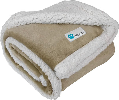 Dog Blanket for Bed, XL Pet Blanket Large Dogs, Fleece Furniture Couch Cover Protector Sofa Car Crate Kennel, Soft Sherpa Cat Throw Plush Reversible Washable, Twin 60X80 Taupe - pet needs7445024355362Dog Blanket for Bed, XL Pet Blanket Large Dogs, Fleece Furniture Couch Cover Protector Sofa Car Crate Kennel, Soft Sherpa Cat Throw Plush Reversible Washable, Twin 60X80 TaupeTaupeX - Large - 80 X 60 InchesX - Large - 80 X 60 Inchespet needs