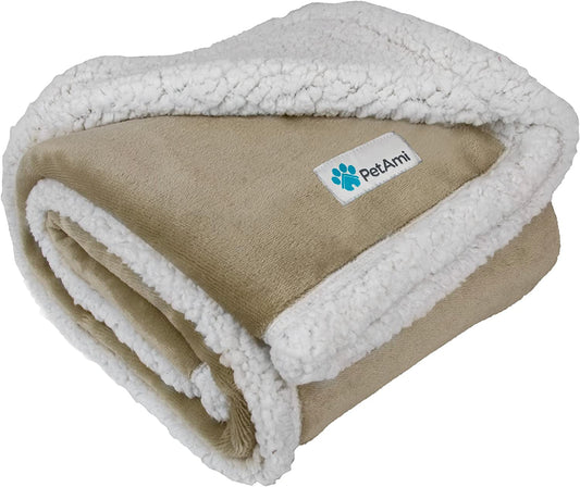 Dog Blanket for Bed, XL Pet Blanket Large Dogs, Fleece Furniture Couch Cover Protector Sofa Car Crate Kennel, Soft Sherpa Cat Throw Plush Reversible Washable, Twin 60X80 Taupe - pet needs7445024355362Dog Blanket for Bed, XL Pet Blanket Large Dogs, Fleece Furniture Couch Cover Protector Sofa Car Crate Kennel, Soft Sherpa Cat Throw Plush Reversible Washable, Twin 60X80 TaupeTaupeX - Large - 80 X 60 InchesX - Large - 80 X 60 Inchespet needs