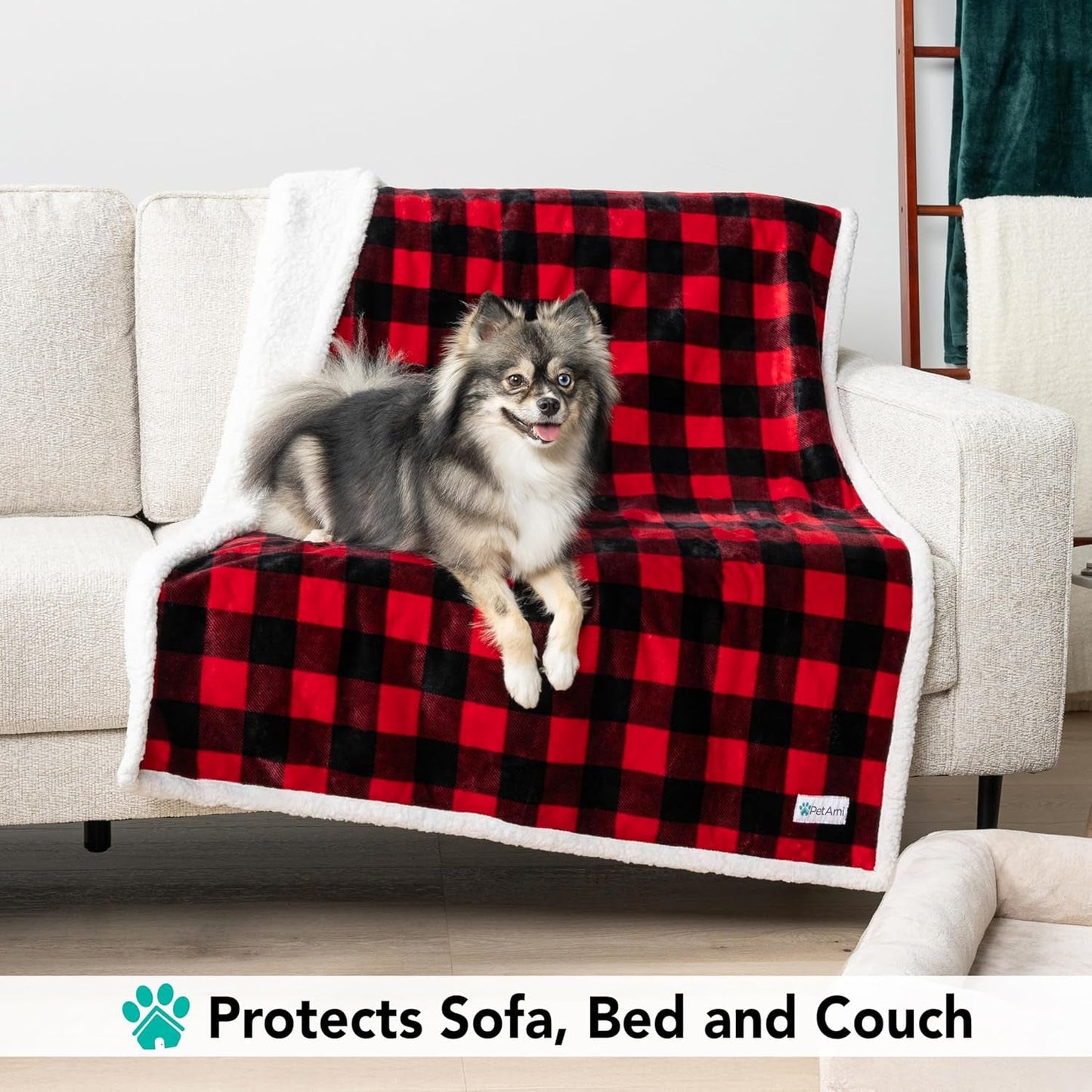 Dog Blanket for Medium Large Dogs, Pet Bed Blanket Cat Puppy Kitten, Fleece Furniture Couch Cover Protector Sofa Car, Soft Sherpa Dog Throw Plush Reversible Washable, 40X60 Checker Red - pet needs7445043179123Dog Blanket for Medium Large Dogs, Pet Bed Blanket Cat Puppy Kitten, Fleece Furniture Couch Cover Protector Sofa Car, Soft Sherpa Dog Throw Plush Reversible Washable, 40X60 Checker RedCheckered RedLarge - 60 X 40 InchesLarge - 60 X 40 Inchespet needs