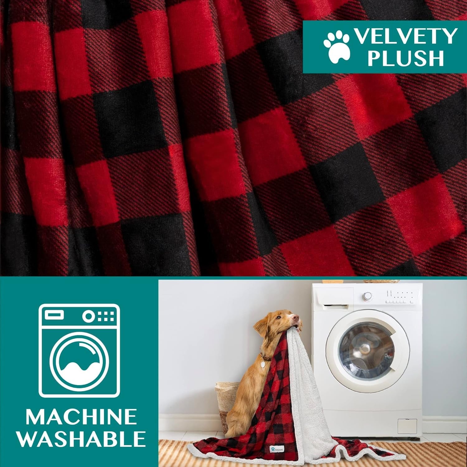 Dog Blanket for Medium Large Dogs, Pet Bed Blanket Cat Puppy Kitten, Fleece Furniture Couch Cover Protector Sofa Car, Soft Sherpa Dog Throw Plush Reversible Washable, 40X60 Checker Red - pet needs7445043179123Dog Blanket for Medium Large Dogs, Pet Bed Blanket Cat Puppy Kitten, Fleece Furniture Couch Cover Protector Sofa Car, Soft Sherpa Dog Throw Plush Reversible Washable, 40X60 Checker RedCheckered RedLarge - 60 X 40 InchesLarge - 60 X 40 Inchespet needs