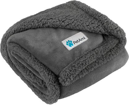 Dog Blanket for Small Medium Dogs, Pet Bed Blanket Cat Puppy Kitten, Fleece Furniture Couch Cover Protector Sofa Car, Soft Sherpa Dog Throw Plush Reversible Washable, Mini 29X40 Solid Dark Gray - pet needs7445014582587Dog Blanket for Small Medium Dogs, Pet Bed Blanket Cat Puppy Kitten, Fleece Furniture Couch Cover Protector Sofa Car, Soft Sherpa Dog Throw Plush Reversible Washable, Mini 29X40 Solid Dark GrayGray/Gray SherpaMedium - 29 X 40 InchesMedium - 29 X 40 Inchespet needs