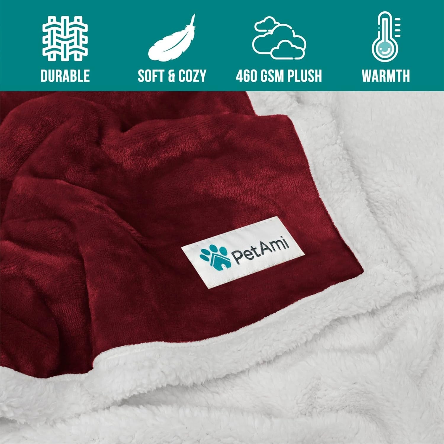 Dog Blanket for Small Medium Dogs, Pet Bed Blanket Cat Puppy Kitten, Fleece Furniture Couch Cover Protector Sofa Car, Soft Sherpa Dog Throw Plush Reversible Washable, Mini 29X40 Maroon Red - pet needs711181169881Dog Blanket for Small Medium Dogs, Pet Bed Blanket Cat Puppy Kitten, Fleece Furniture Couch Cover Protector Sofa Car, Soft Sherpa Dog Throw Plush Reversible Washable, Mini 29X40 Maroon RedWineMedium - 29 X 40 InchesMedium - 29 X 40 Inchespet needs