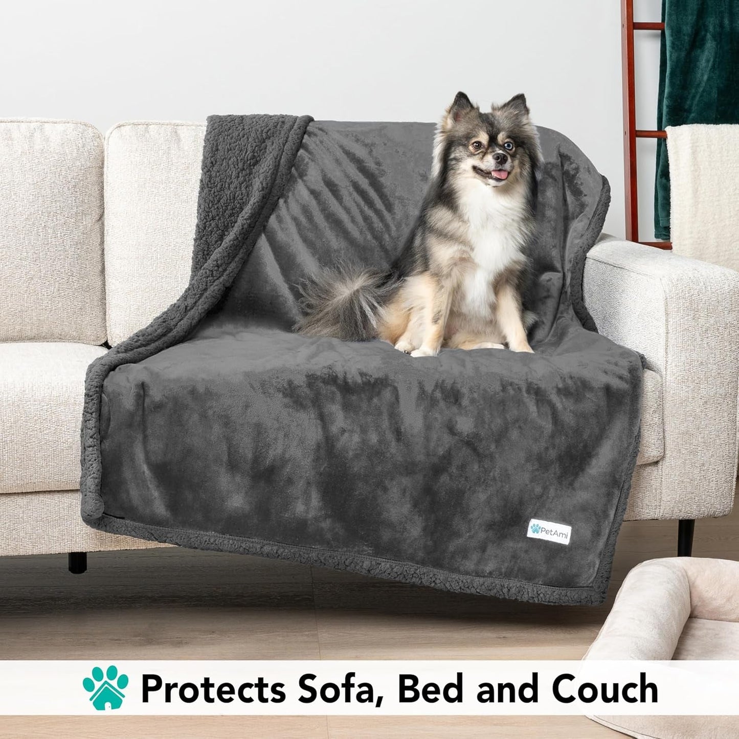 Dog Blanket for Small Medium Dogs, Pet Bed Blanket Cat Puppy Kitten, Fleece Furniture Couch Cover Protector Sofa Car, Soft Sherpa Dog Throw Plush Reversible Washable, Mini 29X40 Solid Dark Gray - pet needs7445014582587Dog Blanket for Small Medium Dogs, Pet Bed Blanket Cat Puppy Kitten, Fleece Furniture Couch Cover Protector Sofa Car, Soft Sherpa Dog Throw Plush Reversible Washable, Mini 29X40 Solid Dark GrayGray/Gray SherpaMedium - 29 X 40 InchesMedium - 29 X 40 Inchespet needs
