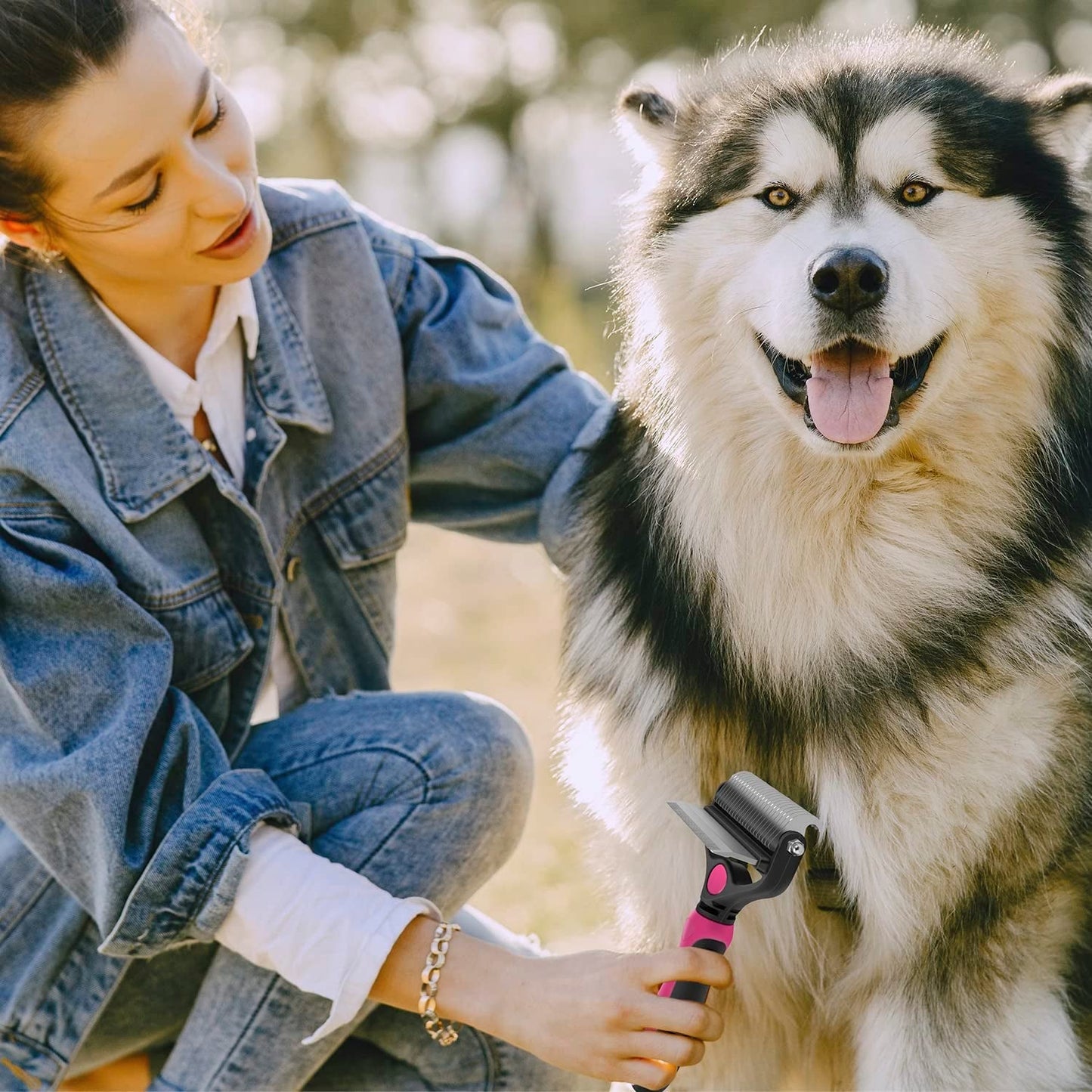 Dog Brush and Cat Brush, 2 in 1 Pet Undercoat Rake Grooming Tool for Deshedding, Mats & Tangles Removing, Shedding Brush and Dematting Comb for Large Small Dogs & Cats' Long & Short Hair Remover - pet needs7445032484412Dog Brush and Cat Brush, 2 in 1 Pet Undercoat Rake Grooming Tool for Deshedding, Mats & Tangles Removing, Shedding Brush and Dematting Comb for Large Small Dogs & Cats' Long & Short Hair Removerpet needs